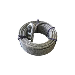 Stahlseil 7mm x 25 mtr. mit Haken